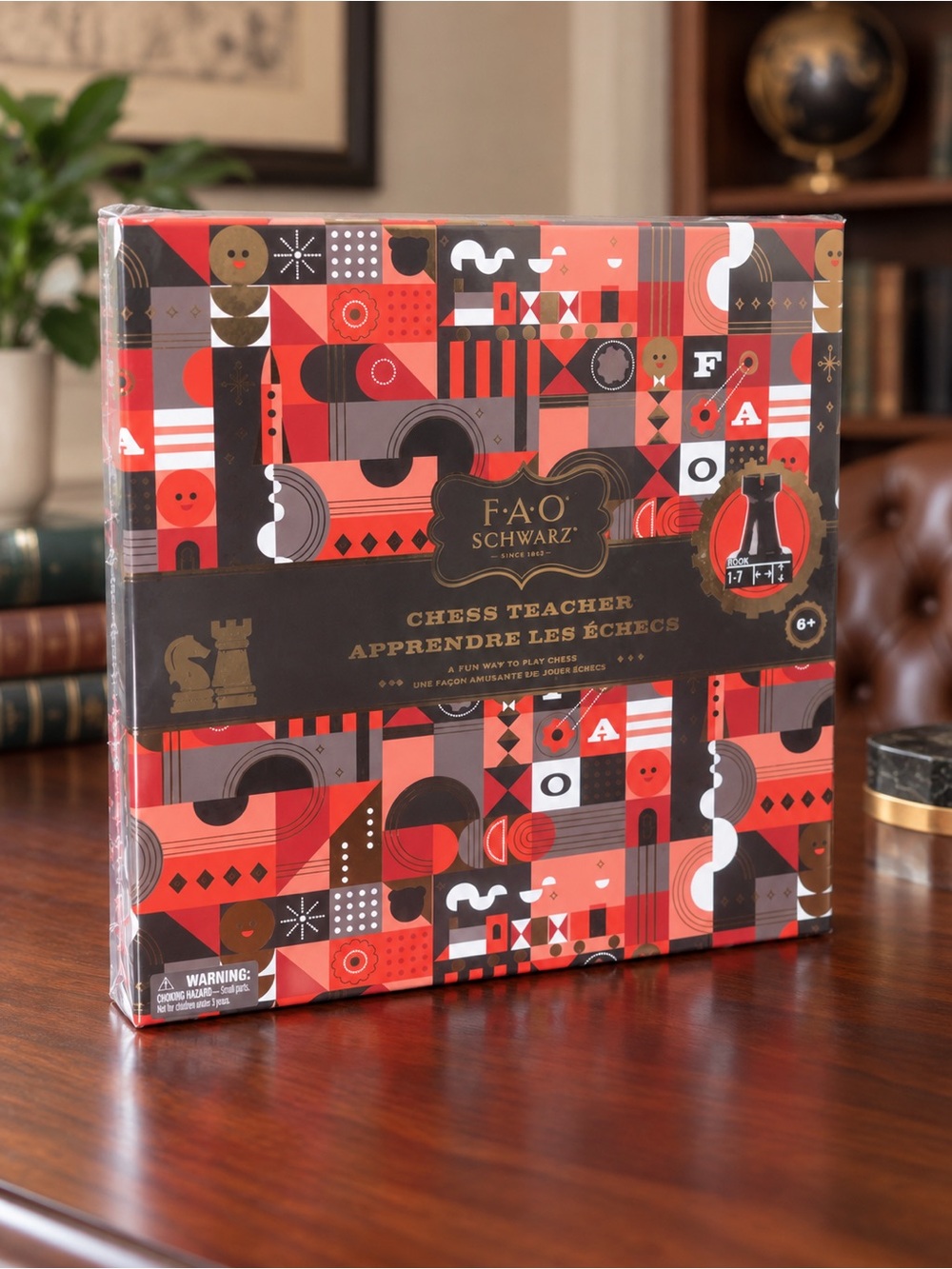 FAO Schwarz Chess Teacher Learn to Play Chess Game Set Ages 6+ Sealed